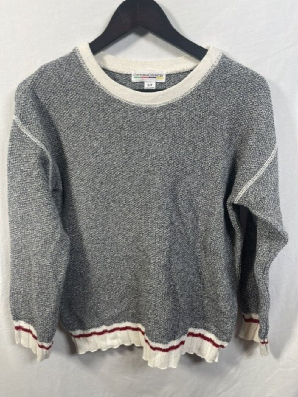 Cotton Country Made in Canada Recycled Cotton Sweater Size S